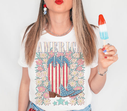 America DTF Transfer | Trendy DTF Transfer | Ready to Press | High Quality DTF Transfers | Fast Shipping