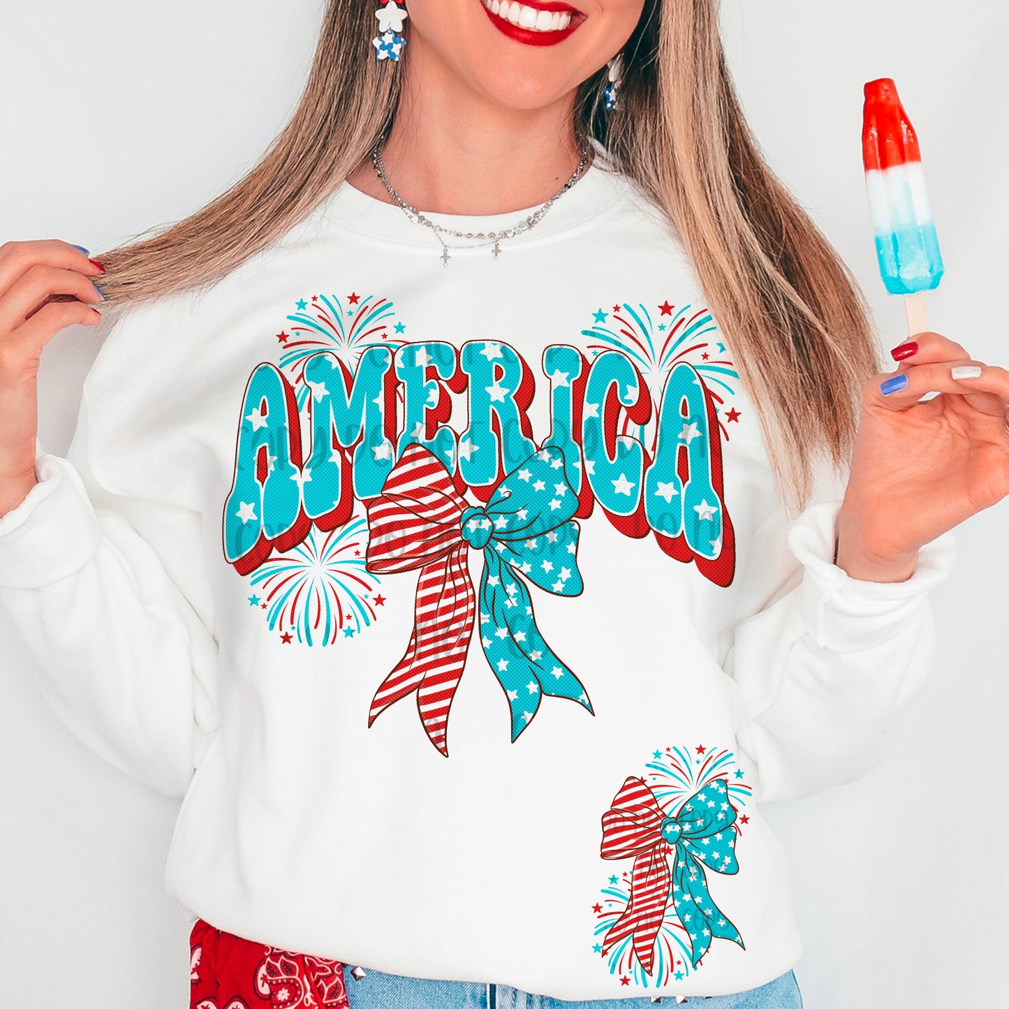 America DTF Transfer | Fourth of July DTF Transfer | High Quality Image Transfers | Ready to Press | Fast Shipping