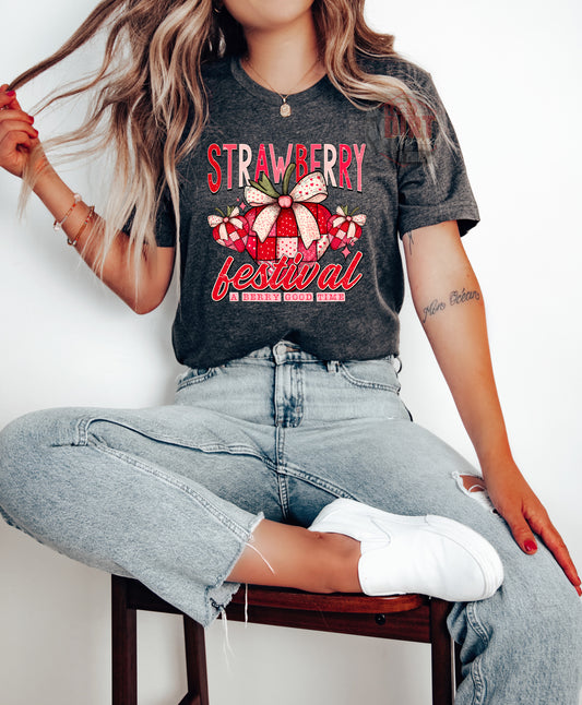 Strawberry Festival T-Shirt | Trendy Shirt | Fast Shipping | Super Soft Shirts for Men/Women/Kid's