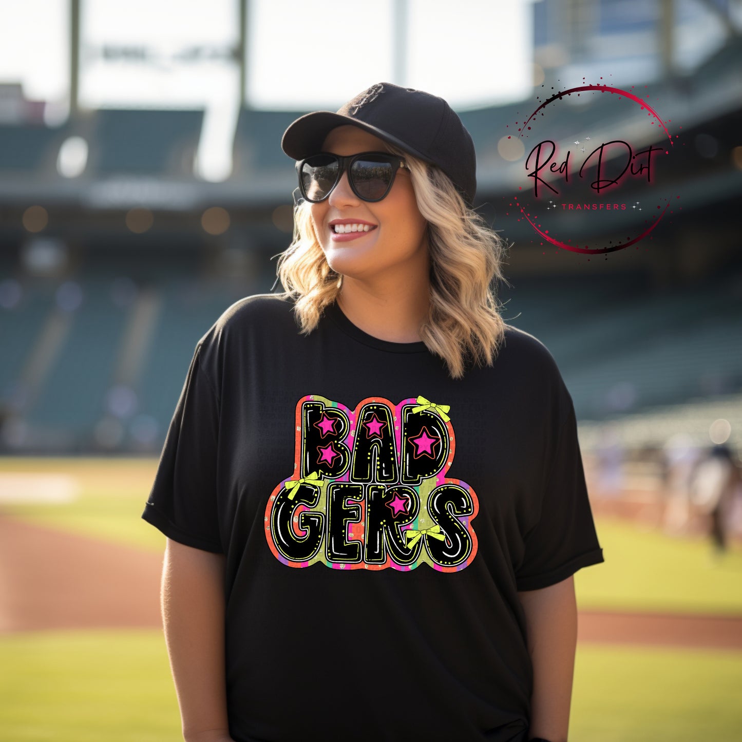 Retro Badgers Mascot T-Shirt | School Spirit Game Day Tee | Colorful School Pride Shirt
