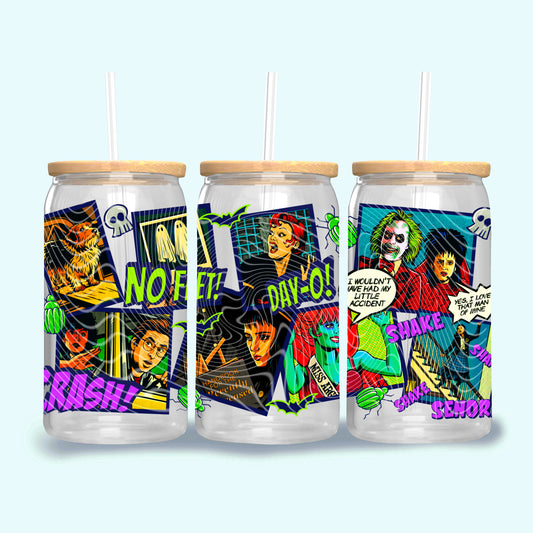 Juice UV DTF Libbey Transfer | Trendy Halloween Libbey Wrap | Ready to Transfer | High Quality | Waterproof UV Transfer