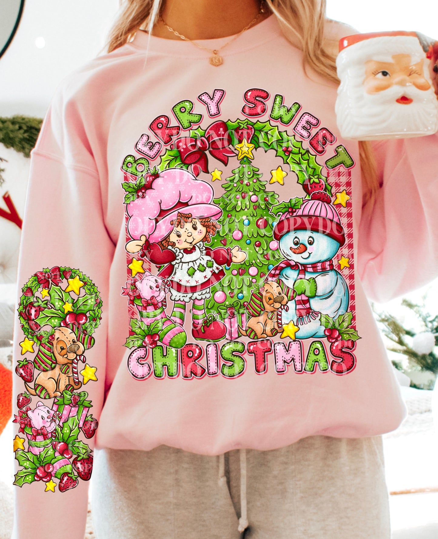 Berry Sweet Christmas DTF Transfer | Trendy Christmas DTF Transfer | Ready to Press | High Quality DTF Transfers | Fast Shipping