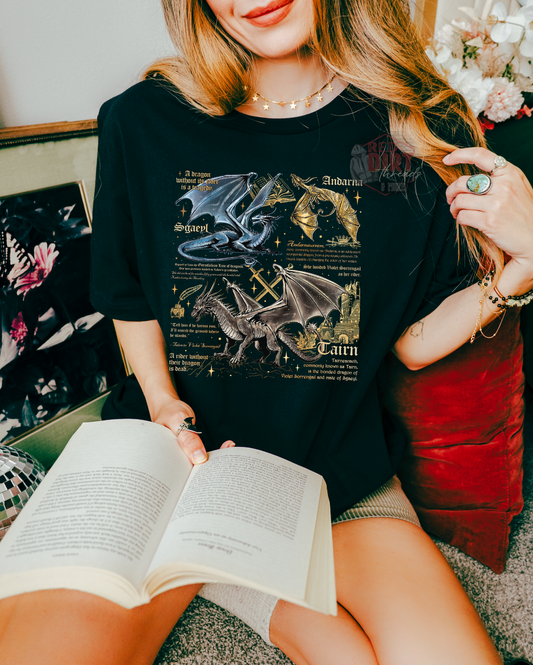 Violet's Dragons T-Shirt | Trendy Bookish Shirt | Fast Shipping | Super Soft Shirts for Men/Women/Kid's