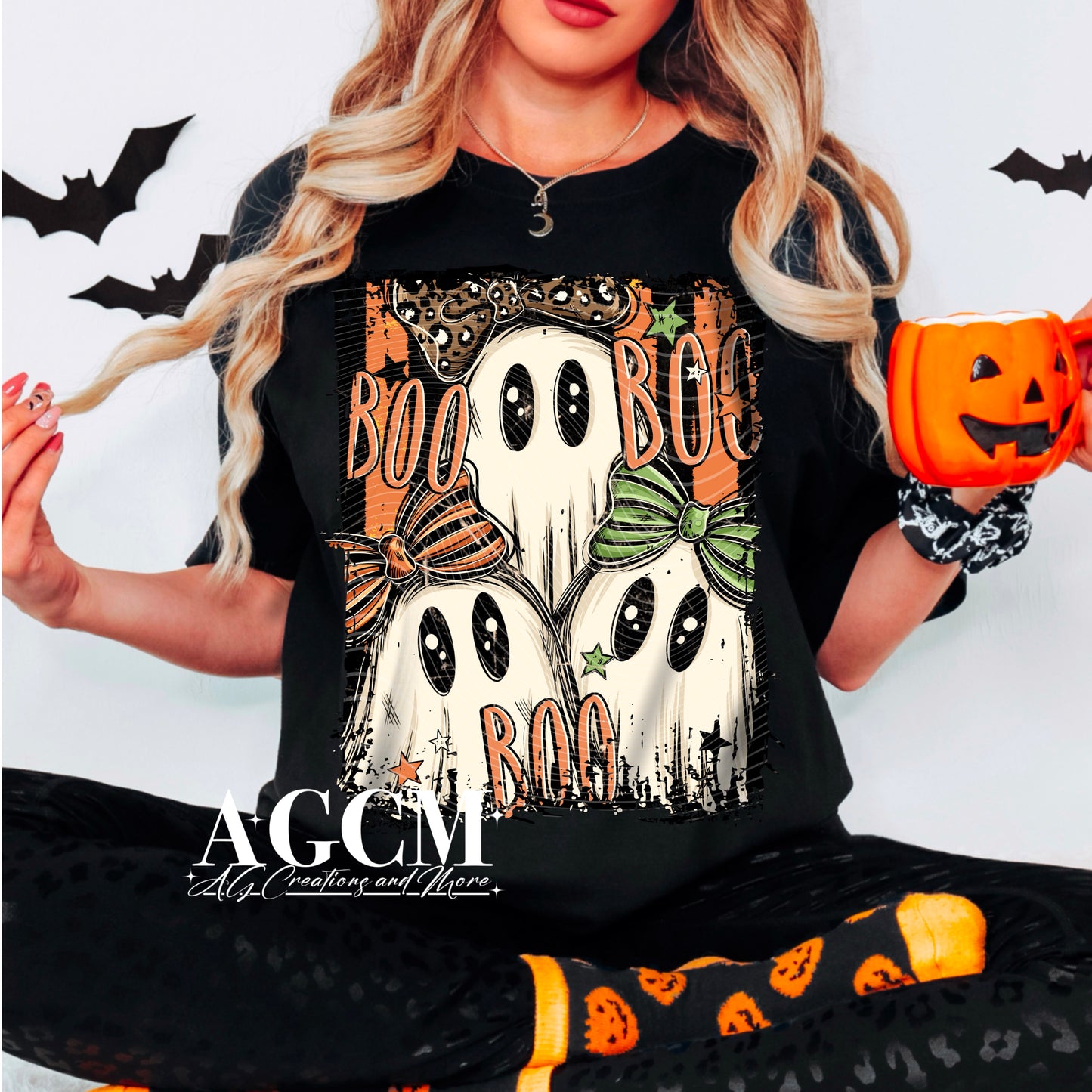 Halloween Ghost Trio DTF Transfer | Boo Boo Boo Heat Transfer | Retro Ghost Shirt Transfer | Spooky Fall DTF Transfer