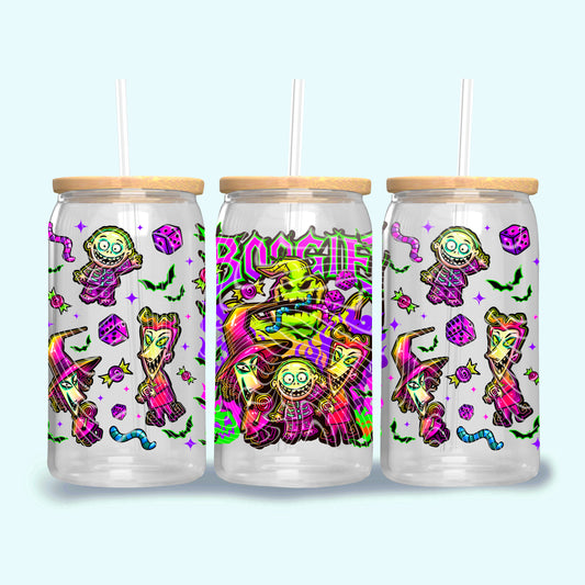 Boogie UV DTF Libbey Transfer | Trendy Halloween Libbey Wrap | Ready to Transfer | High Quality | Waterproof UV Transfer