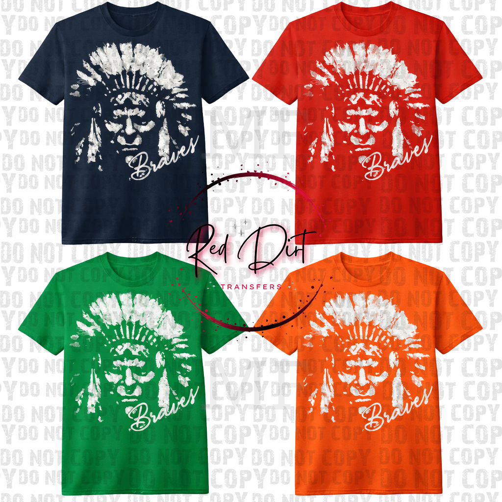 Braves Aggressive Mascot T-Shirt | Trendy School Spirit Shirt | Fast Shipping | Super Soft Shirts for Men/Women/Kid's