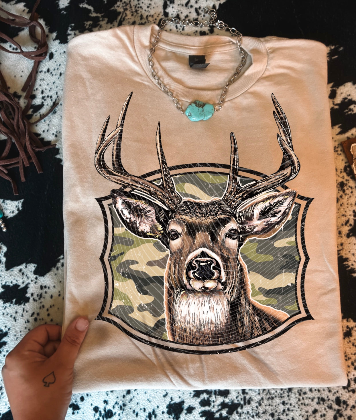 Buck No Bow DTF Transfer | Trendy Hunting DTF Transfer | High Quality Image Transfers | Ready to Press | Instant Peel