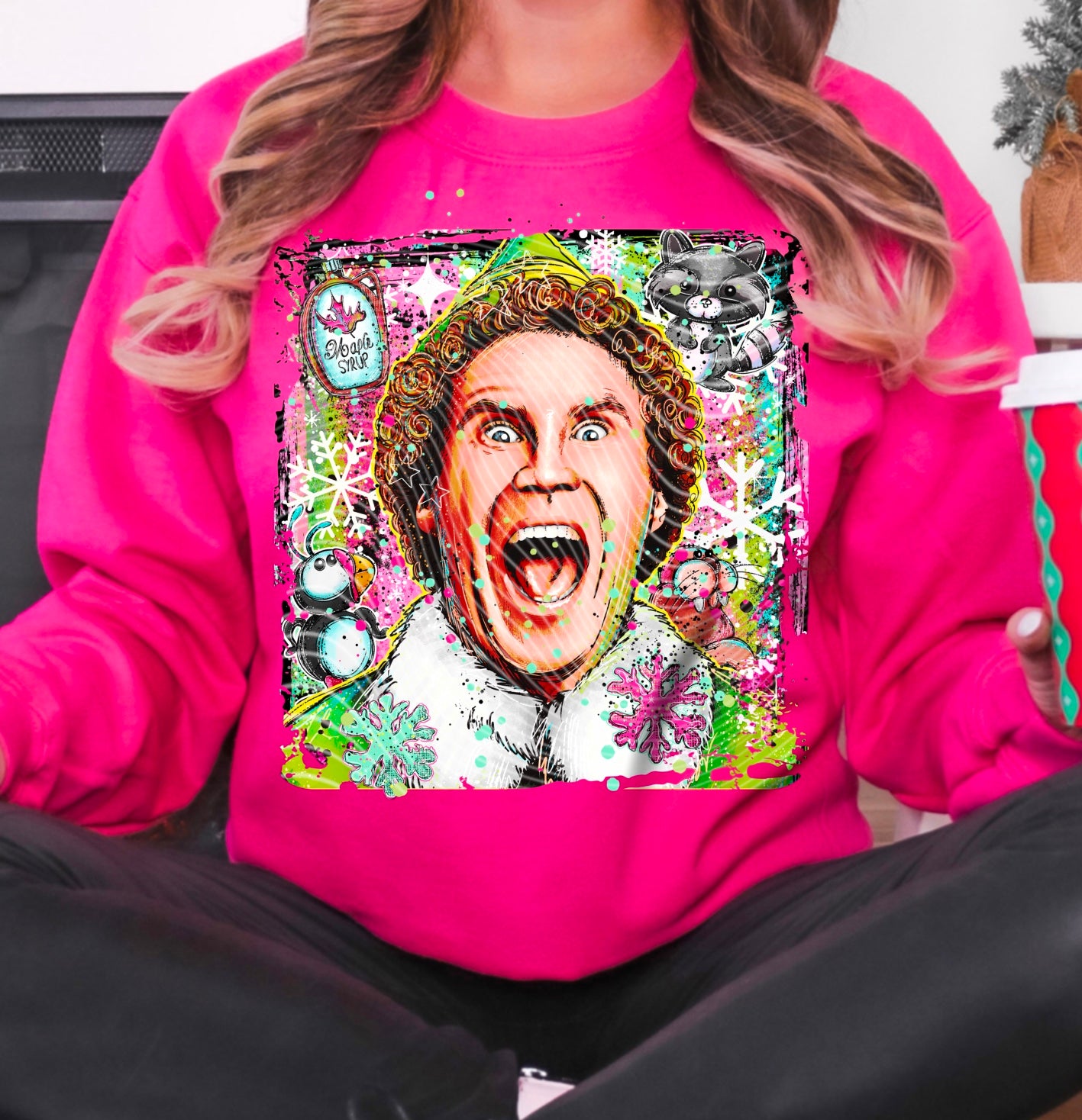 Elf Selfie DTF Transfer | Trendy Christmas DTF Transfer | High Quality Image Transfers | Ready to Press | Instant Peel