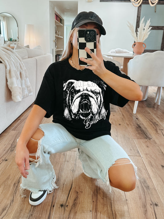 Aggressive Bulldogs Shirt, Bulldogs Mascot Shirt, School Spirit Shirt, Game Day Shirt, Bella Canvas Spirit Wear, Bulldogs Fan Apparel
