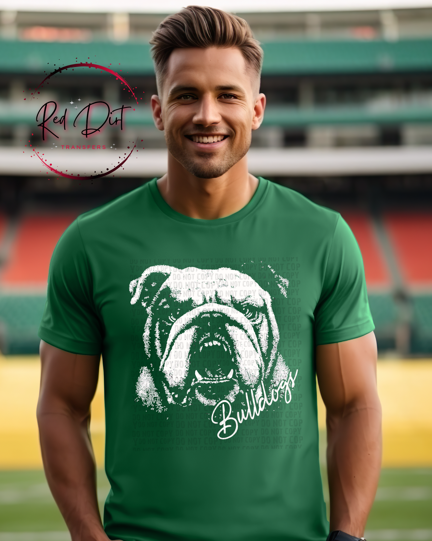 Aggressive Bulldog Mascot DTF Transfer, School Spirit Mascot Transfer, Sports Team Bulldog Design, Ready To Press Mascot Transfer