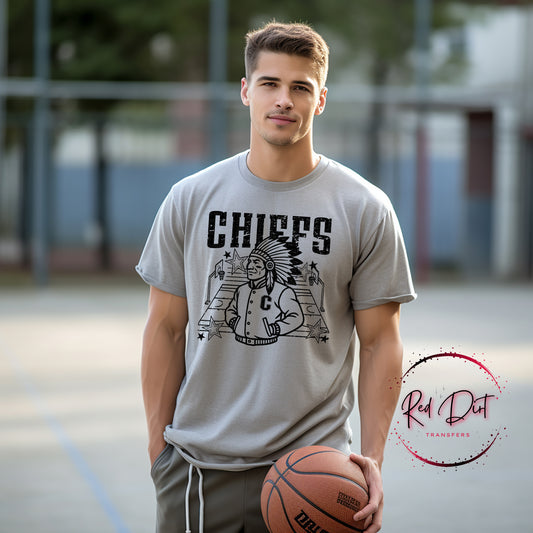 Chiefs Basketball Letterman T-Shirt | Trendy School Spirit Shirt | Fast Shipping | Super Soft Shirts for Men/Women/Kid's