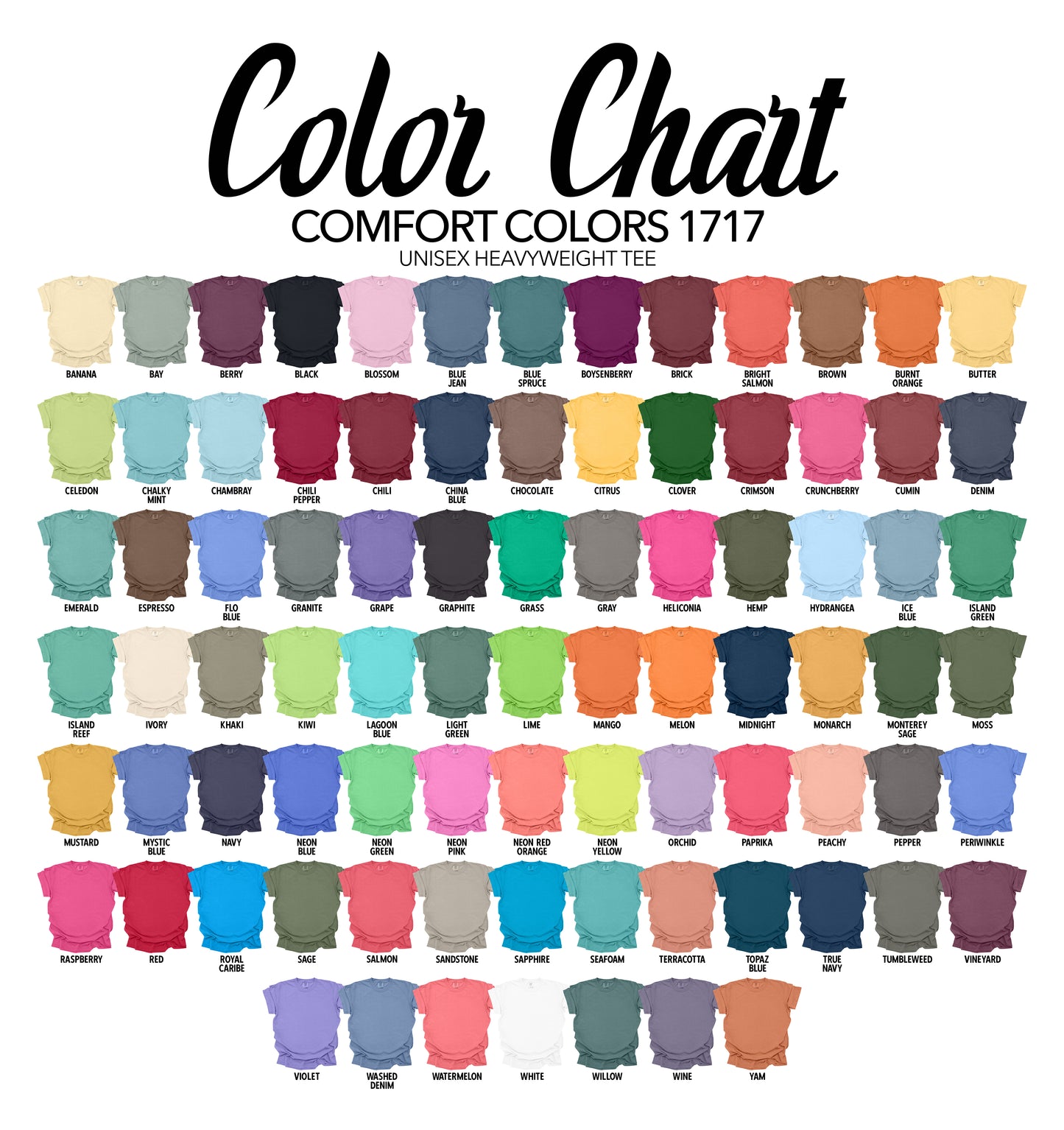 Comfort Colors Adult Blank T-Shirt