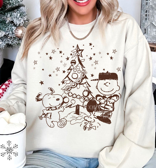 Single Color CB Christmas DTF Transfer | Vintage Christmas Movie DTF Transfer | Ready to Press | High Quality DTF Transfers | Fast Shipping