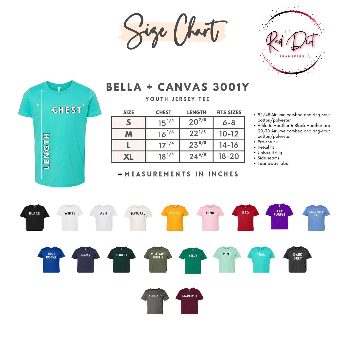 Bella Canvas Toddler & Youth Blank T-Shirt | Soft Kids Tee | Unisex Crewneck Shirt | Boutique Style Shirt | Bella Canvas Blank