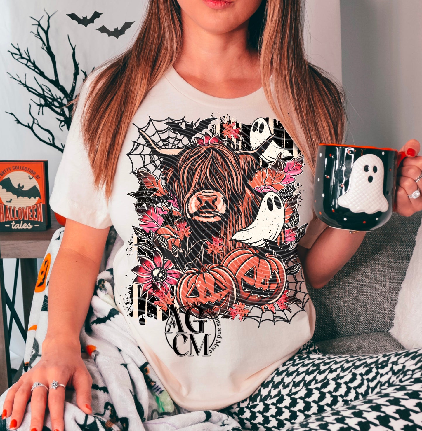 Spooky Cow DTF Transfer | Trendy Halloween DTF Transfer | High Quality Image Transfers | Ready to Press | Instant Peel