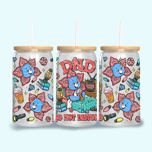 Do Not Disturb UV DTF Libbey Transfer | Trendy Movie Libbey Wrap | Ready to Transfer | High Quality | Waterproof UV Transfer