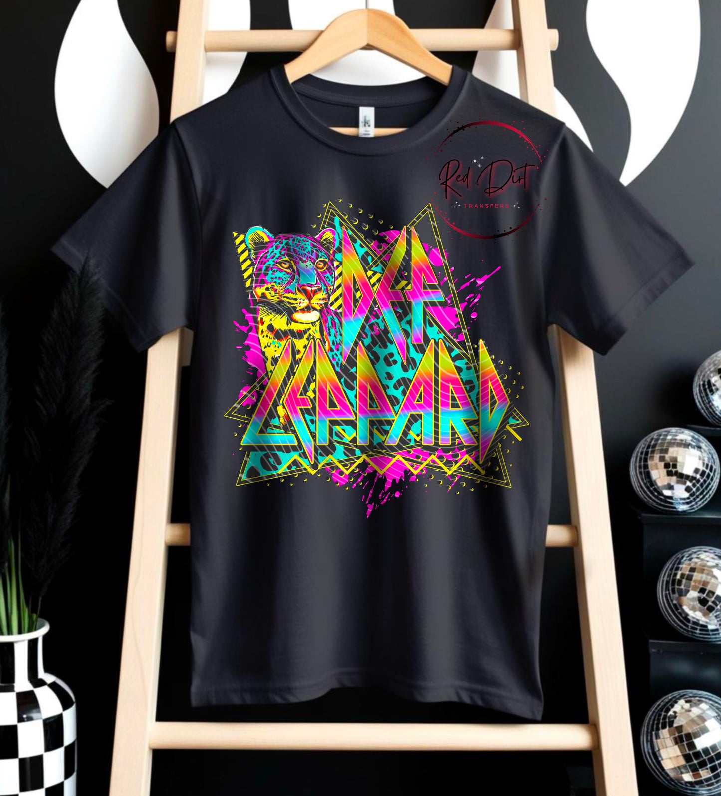 Neon Rock Band D* DTF Transfer | Trendy Rock Music DTF Transfer | High Quality Image Transfers | Ready to Press | Instant Peel