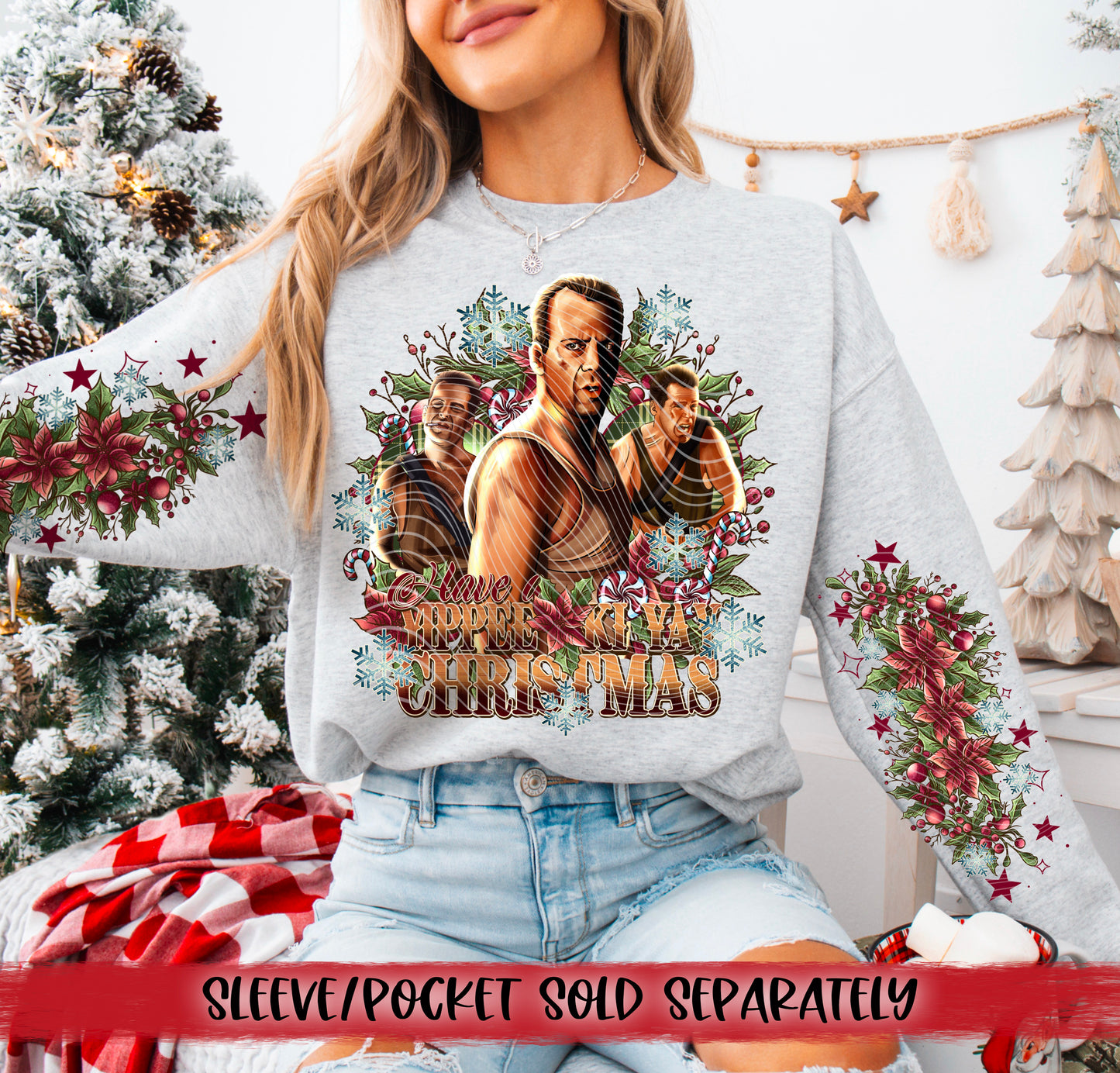 Have a Yippee Ki Ya Christmas DTF Transfer | Christmas DTF Transfer | Ready to Press | High Quality DTF Transfers | Fast Shipping