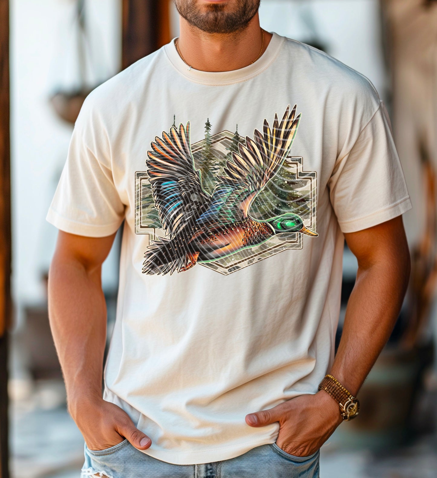 Waterfowl (No Bow) DTF Transfer | Trendy Hunting DTF Transfer | High Quality Image Transfers | Ready to Press | Instant Peel