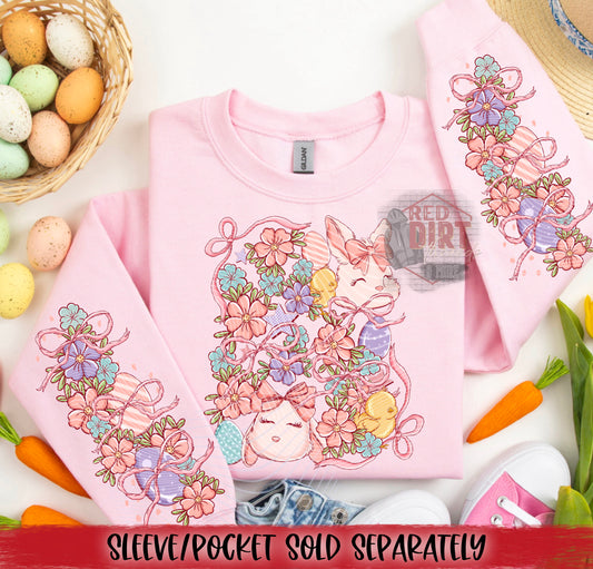 Easter Bunny DTF Transfer | Trendy Easter DTF Transfer | High Quality Image Transfers | Ready to Press | Fast Shipping