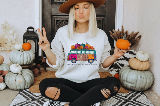 Take Me to the Pumpkin Patch DTF Transfer | Trendy Fall DTF Transfer | High Quality Image Transfers | Ready to Press | Instant Peel