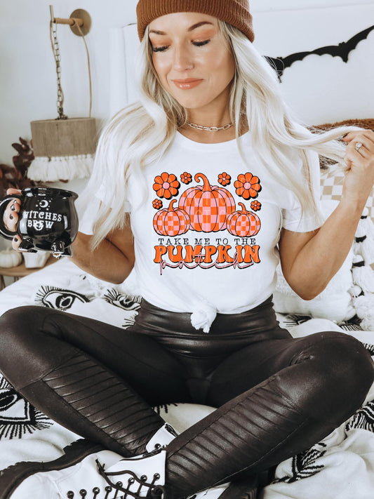 Take Me To The Pumpkin Patch DTF Transfer | Trendy Fall DTF Transfer | High Quality Image Transfers | Ready to Press | Instant Peel
