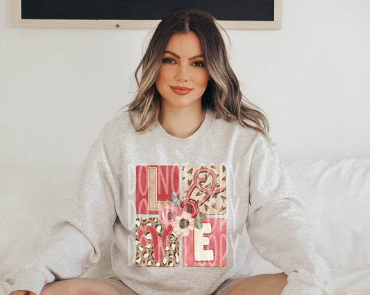 Love DTF Transfer | Trendy Valentine's Day DTF Transfer | High Quality Image Transfers | Ready to Press | Instant Peel