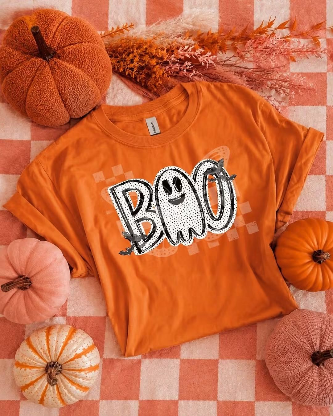 Boo Ghost DTF Transfer | Cute Halloween DTF Transfer | Spooky Season Shirt Transfer | Ready To Press