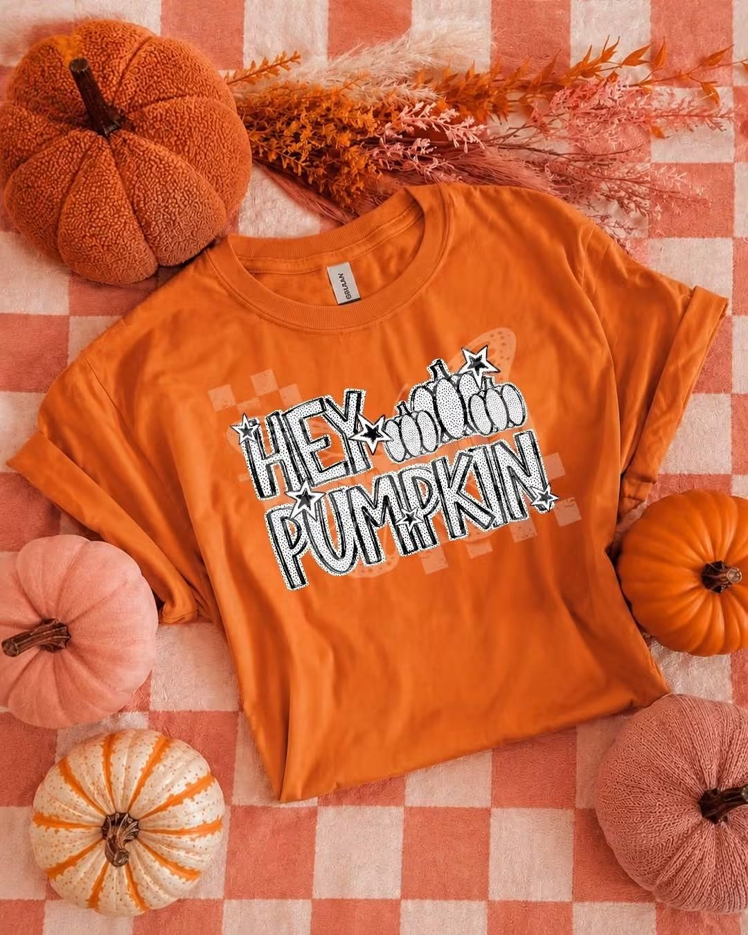 Hey Pumpkin DTF Transfer | Cute Fall DTF Transfer | Pumpkin Season Shirt Transfer | Ready To Press