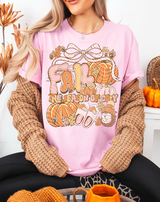 The Season of Cozy T-Shirt | Trendy Fall Shirt | Fast Shipping | Super Soft Shirts for Men/Women/Kid's