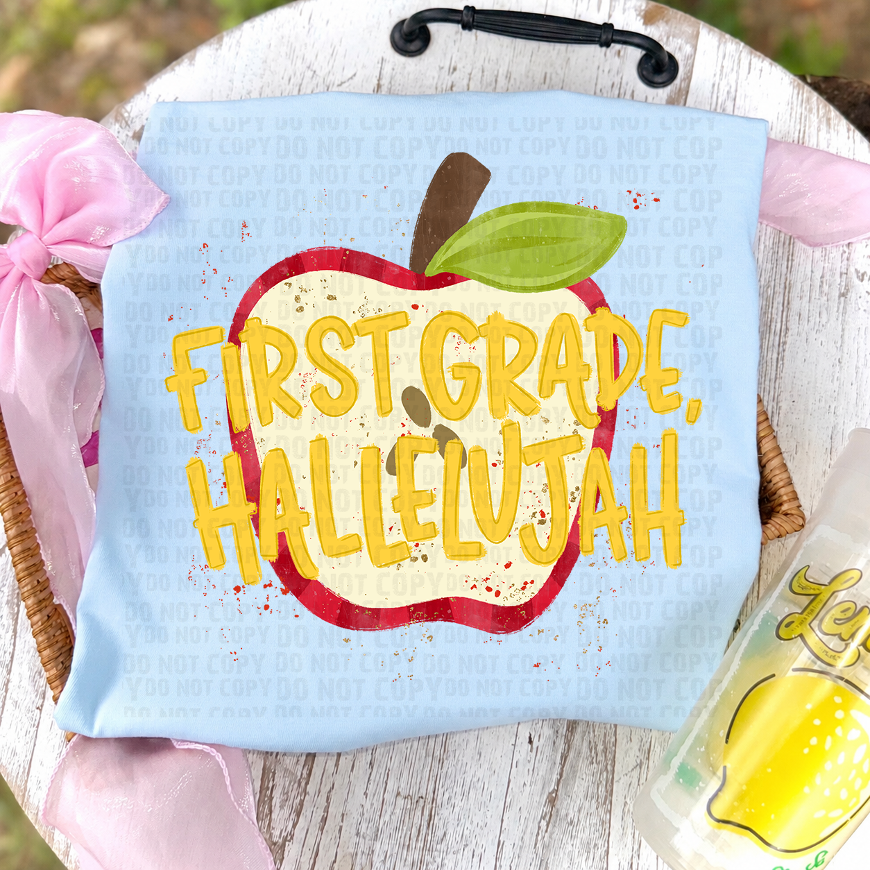 First Grade Hallelujah DTF Transfer, Back To School Heat Transfer, First Day Of School Transfer, Teacher Student Transfer (Copy) (Copy)