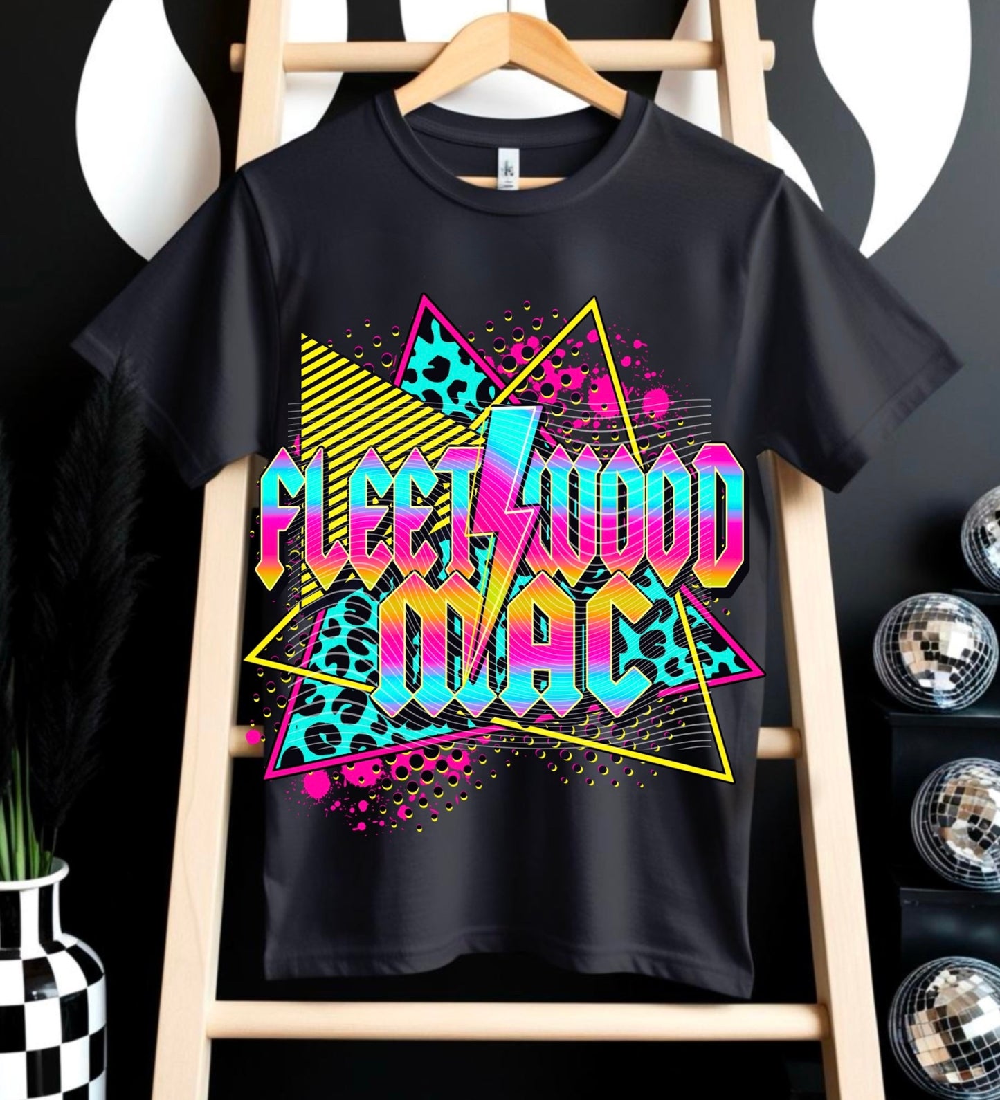 Neon Rock Band FM* DTF Transfer | Trendy Rock Music DTF Transfer | High Quality Image Transfers | Ready to Press | Instant Peel