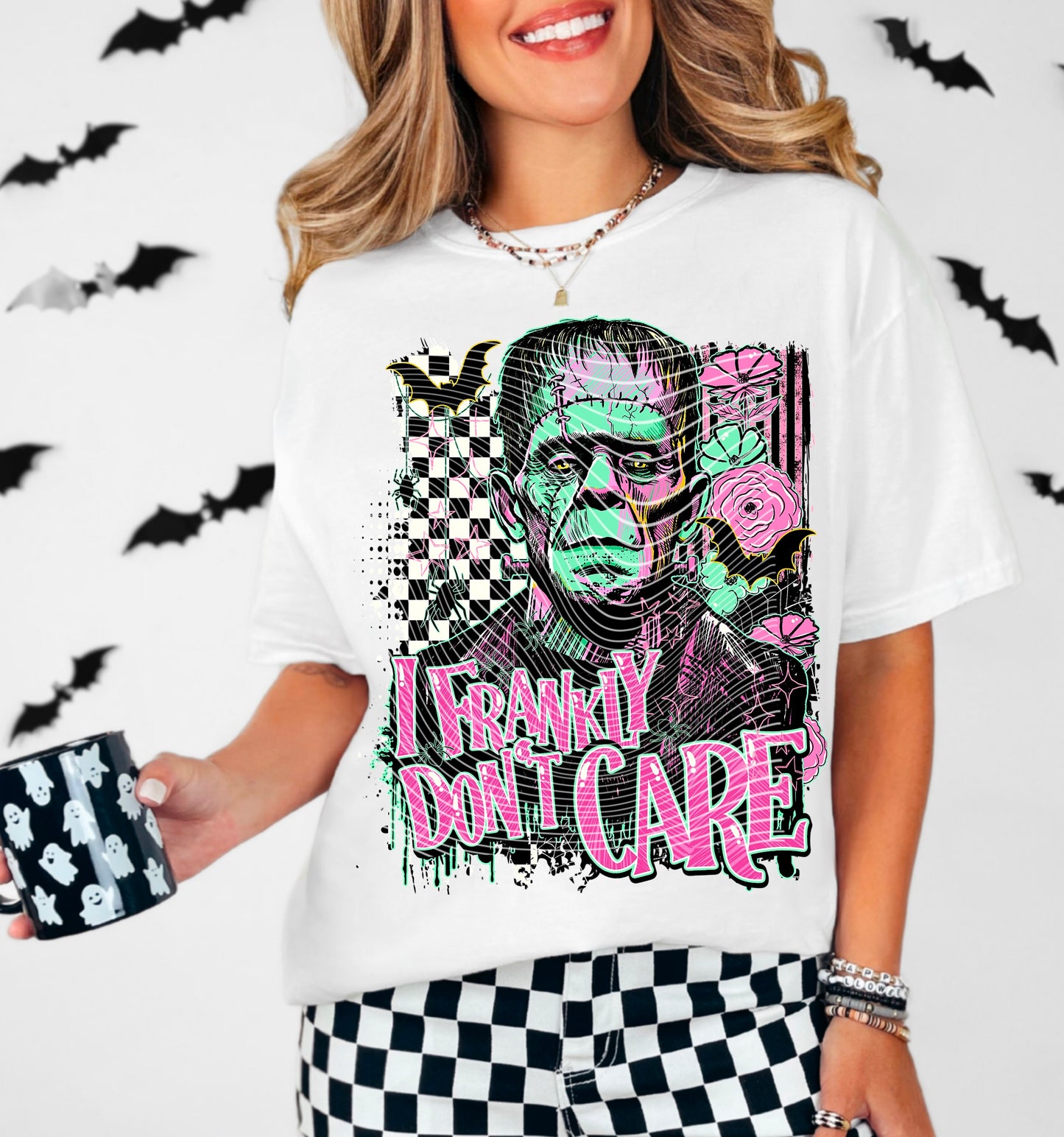 I Frankly Don't Care DTF Transfer | Trendy Halloween DTF Transfer | High Quality Image Transfers | Ready to Press | Instant Peel