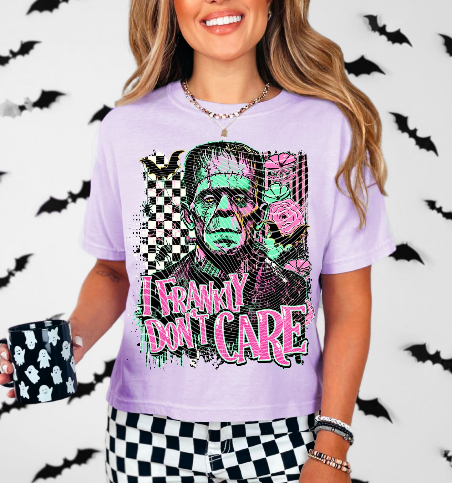I Frankly Don't Care DTF Transfer | Trendy Halloween DTF Transfer | High Quality Image Transfers | Ready to Press | Instant Peel