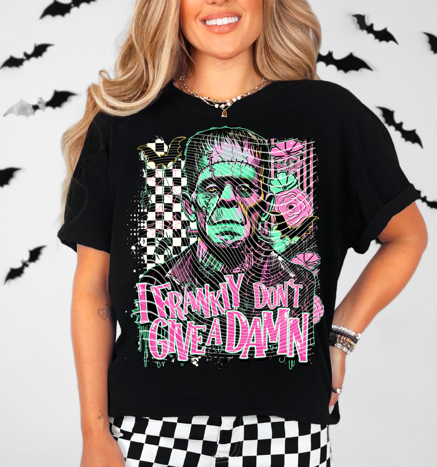 I Frankly Don't Give A Damn DTF Transfer | Trendy Halloween DTF Transfer | High Quality Image Transfers | Ready to Press | Instant Peel