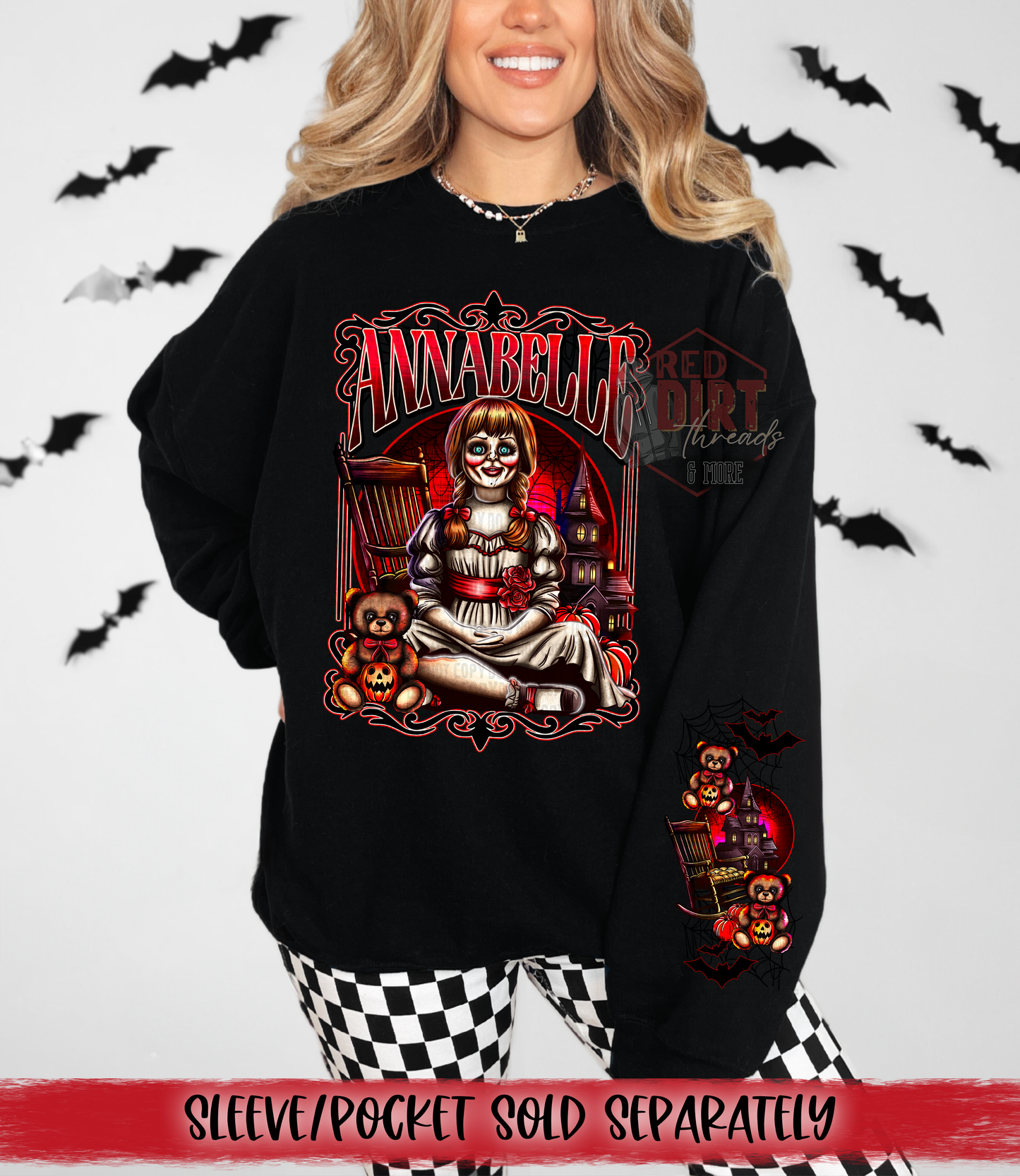 Possessed Doll DTF Transfer | Trendy Halloween DTF Transfer | Ready to Press | High Quality DTF Transfers | Fast Shipping