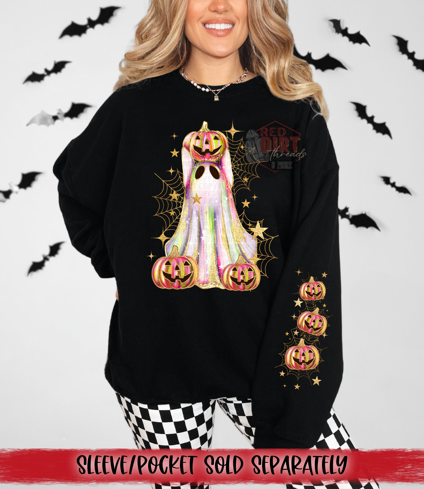 Cute Ghost DTF Transfer | Trendy Halloween DTF Transfer | Ready to Press | High Quality DTF Transfers | Fast Shipping