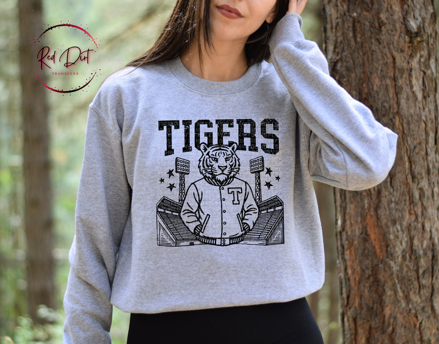 Tigers Sweat Shirt | Trendy School Spirit Hoodie with Sleeves | Fast Shipping | Super Soft Shirts for Women (Copy)