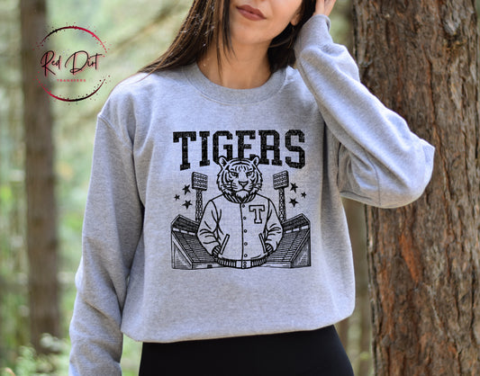 Tigers Sweat Shirt | Trendy School Spirit Hoodie with Sleeves | Fast Shipping | Super Soft Shirts for Women (Copy)