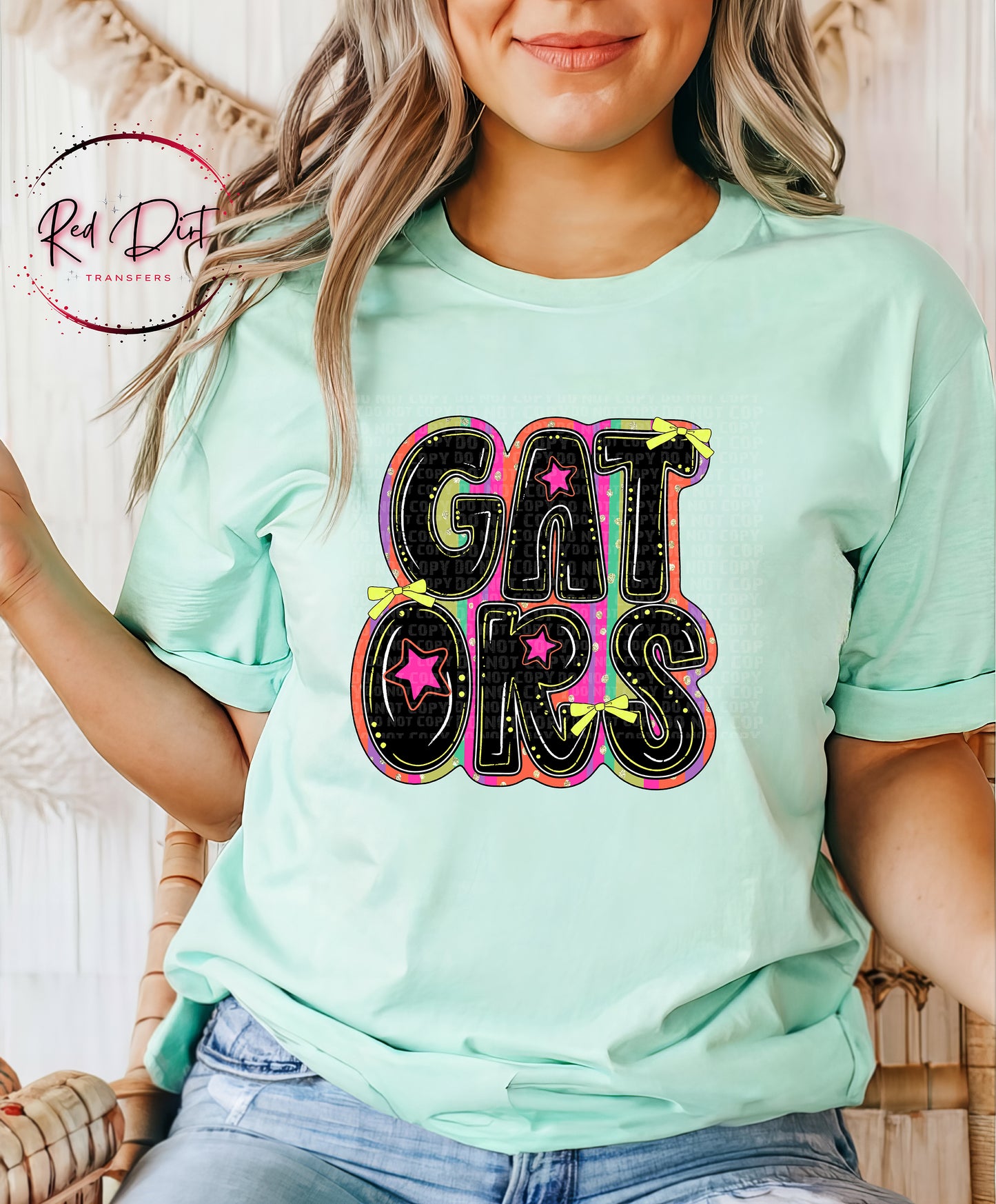 Gators DTF Transfer, Retro Mascot Heat Transfer, School Spirit Transfer, Team Mascot Iron On Transfer, DIY Shirt Transfer