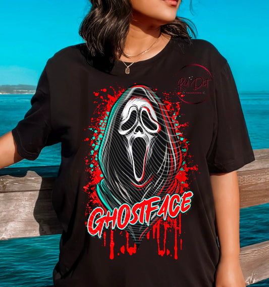 Ghostface DTF Transfer | Trendy Horror Characters DTF Transfer | High Quality Image Transfers | Ready to Press | Instant Peel