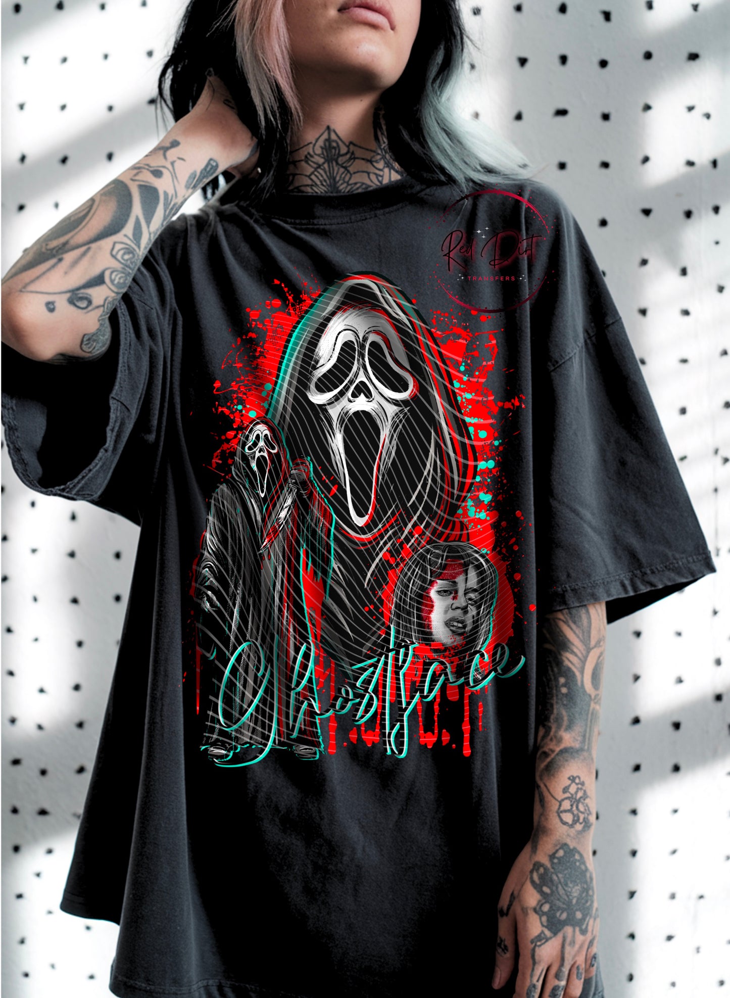 Ghostface DTF Transfer | Trendy Horror Characters DTF Transfer | High Quality Image Transfers | Ready to Press | Instant Peel