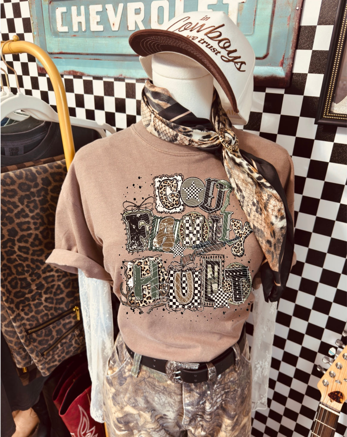 God Family Hunt DTF Transfer | Trendy Hunting DTF Transfer | High Quality Image Transfers | Ready to Press | Instant Peel