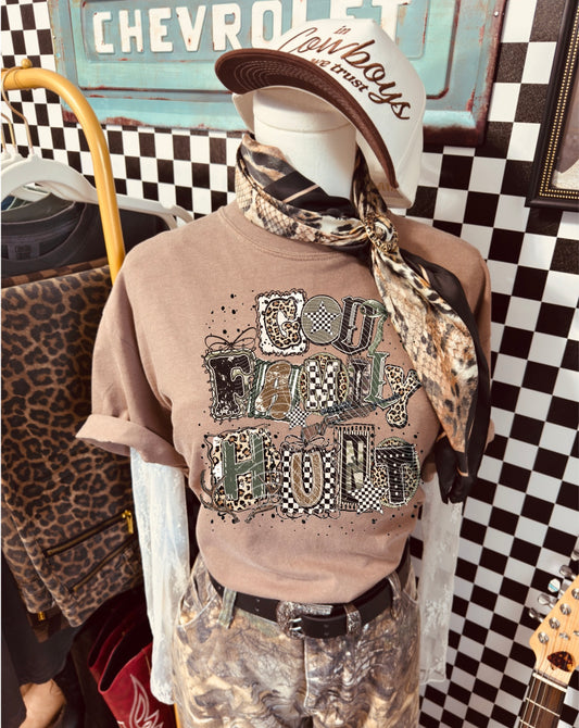 God Family Hunt DTF Transfer | Trendy Hunting DTF Transfer | High Quality Image Transfers | Ready to Press | Instant Peel