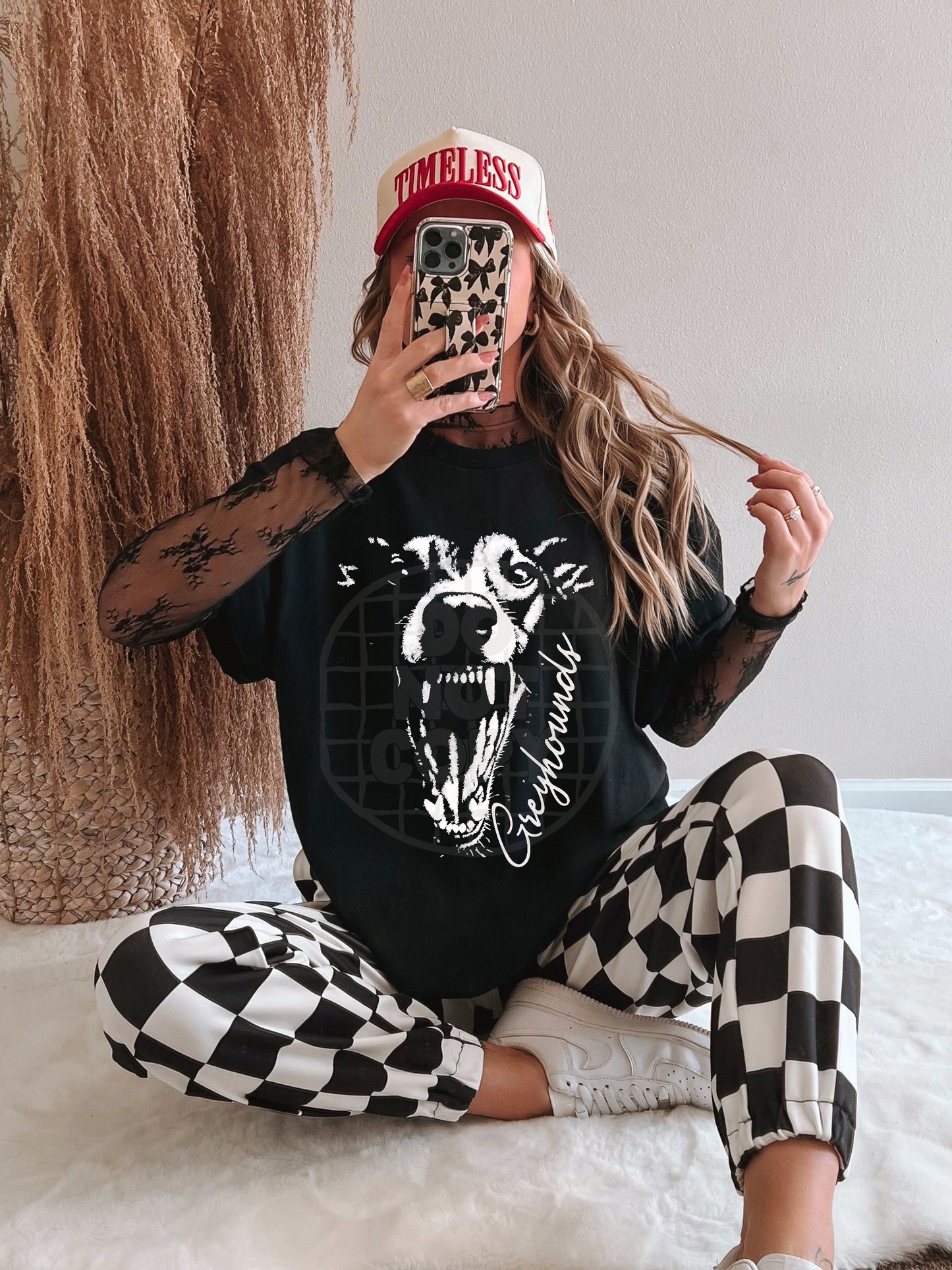 Aggressive Greyhound Mascot DTF Transfer, School Spirit Mascot Transfer, Sports Team Greyhound Design, Ready To Press Mascot Transfer