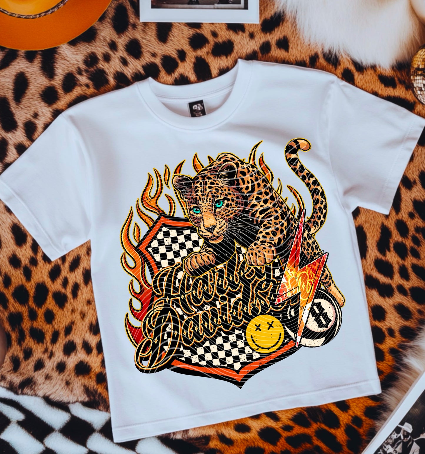 HD Leopard DTF Transfer | Trendy Motorcycle DTF Transfer | High Quality Image Transfers | Ready to Press | Instant Peel