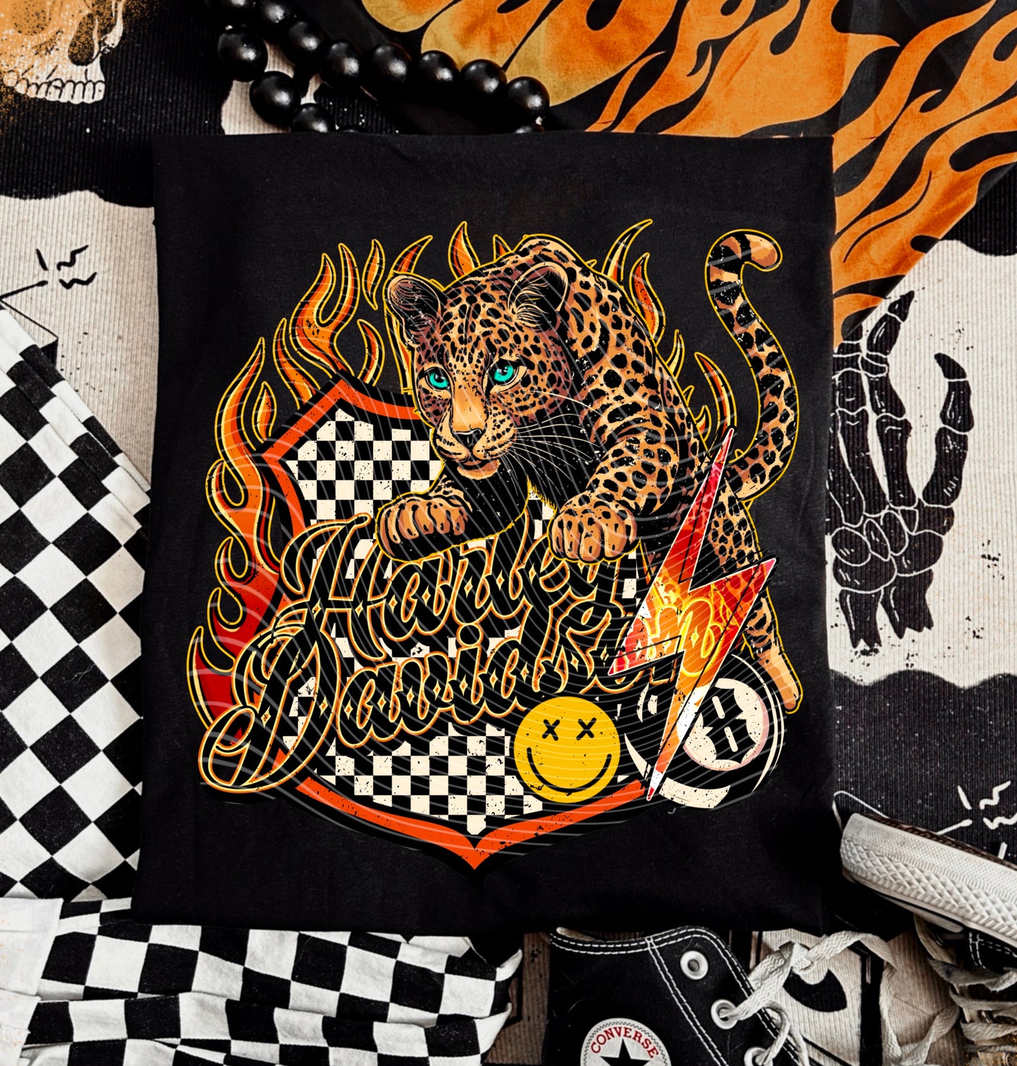HD Leopard DTF Transfer | Trendy Motorcycle DTF Transfer | High Quality Image Transfers | Ready to Press | Instant Peel