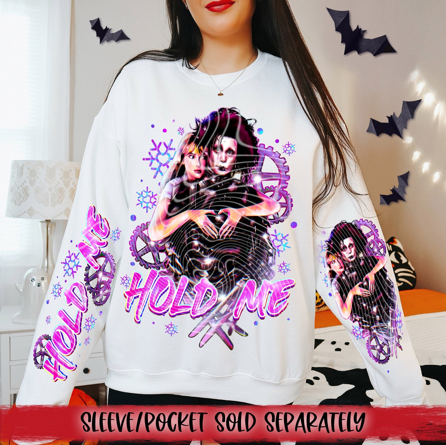 Hold Me DTF Transfer | Trendy Halloween DTF Transfer | High Quality Image Transfers | Ready to Press | Instant Peel