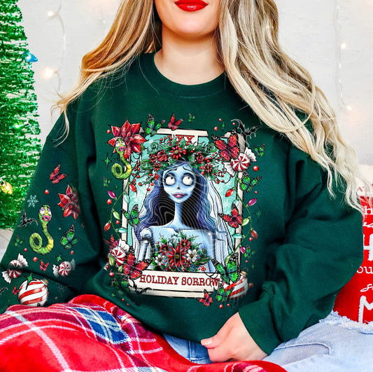 Holiday Sorrow DTF Transfer | Trendy Creepy Christmas Tarot DTF Transfer | Ready to Press | High Quality DTF Transfers | Fast Shipping