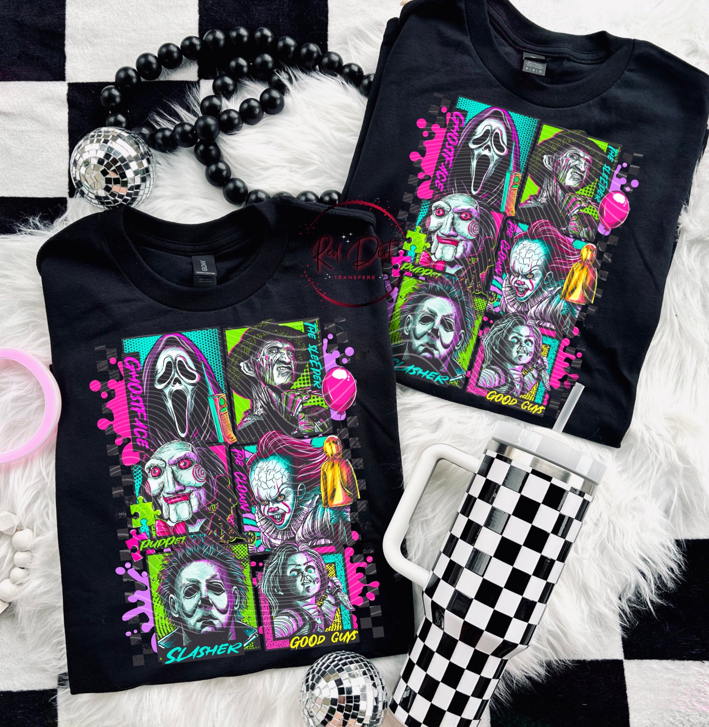 Horror Squad DTF Transfer | Trendy Horror Characters DTF Transfer | Ready to Press | High Quality DTF Transfers | Instant Peel